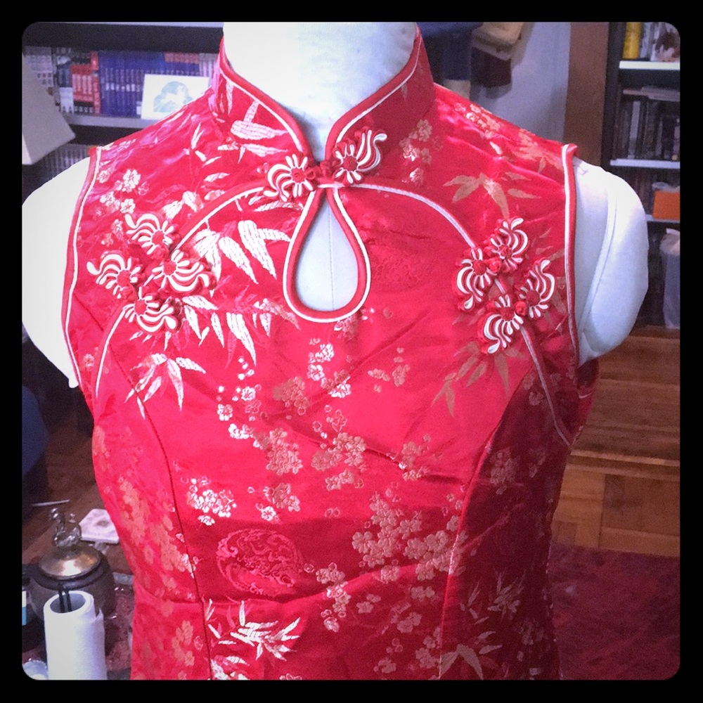 Chinese style dress and shrug